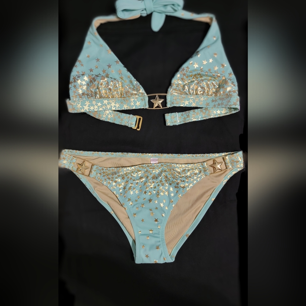 NWOT Victoria Secret bathing suit sz M seafoam